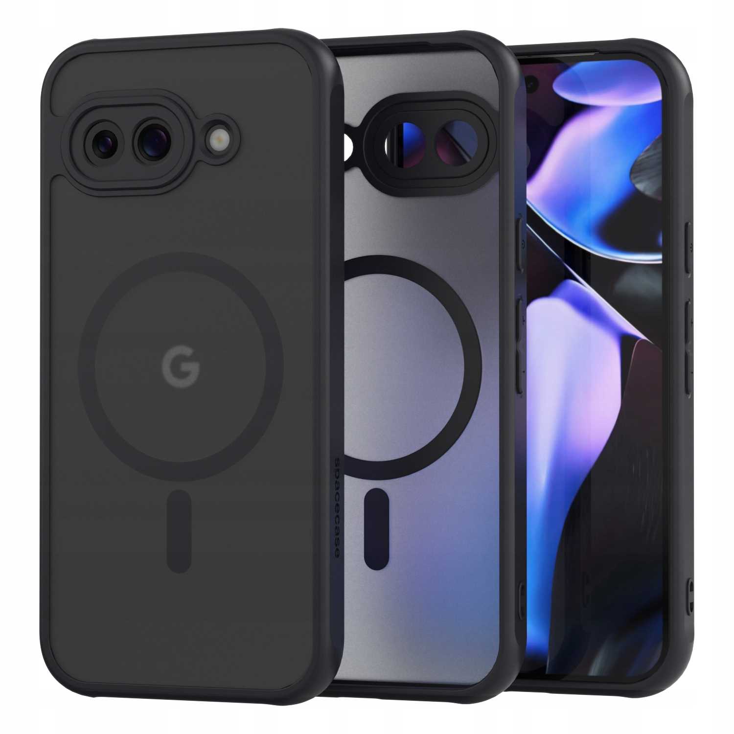 Spacecase Hybrid Mag Google Pixel 9A black