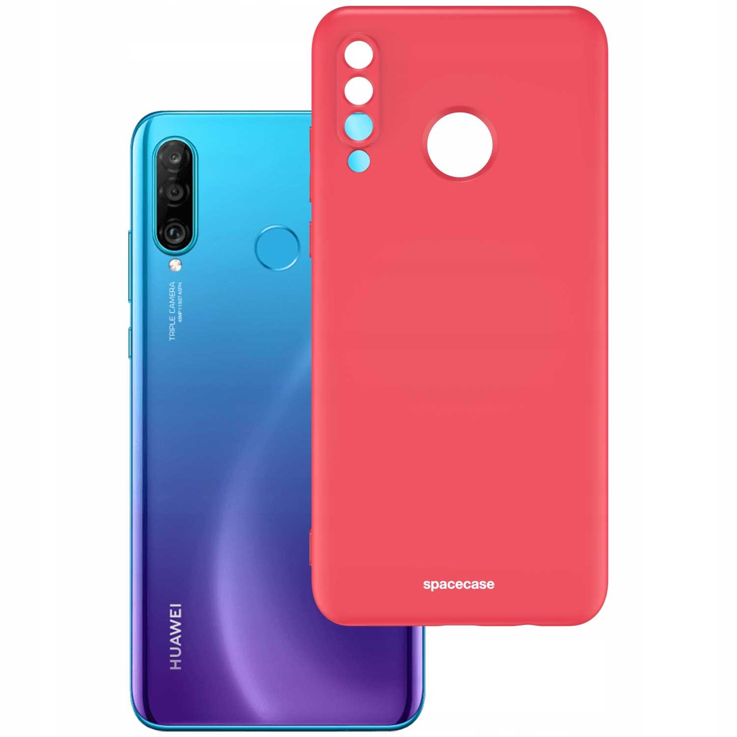Spacecase Silicone Case Huawei P30 Lite red