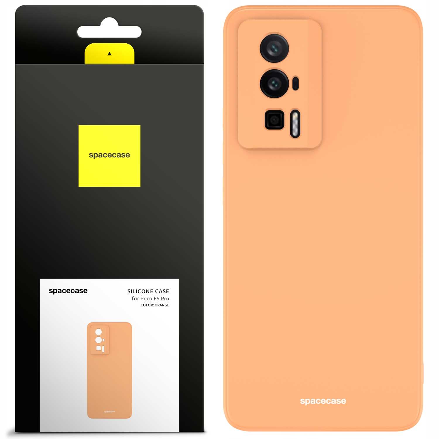 Spacecase Silicone Case Poco F5 Pro orange