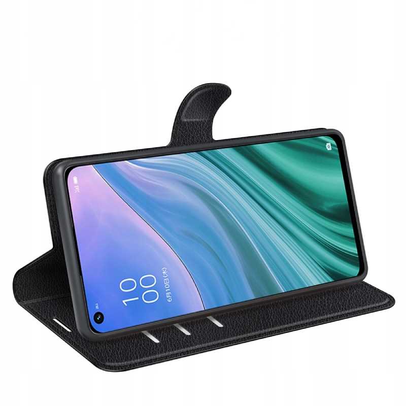 Litchi Oppo A54/A74/A93 5G Czarny