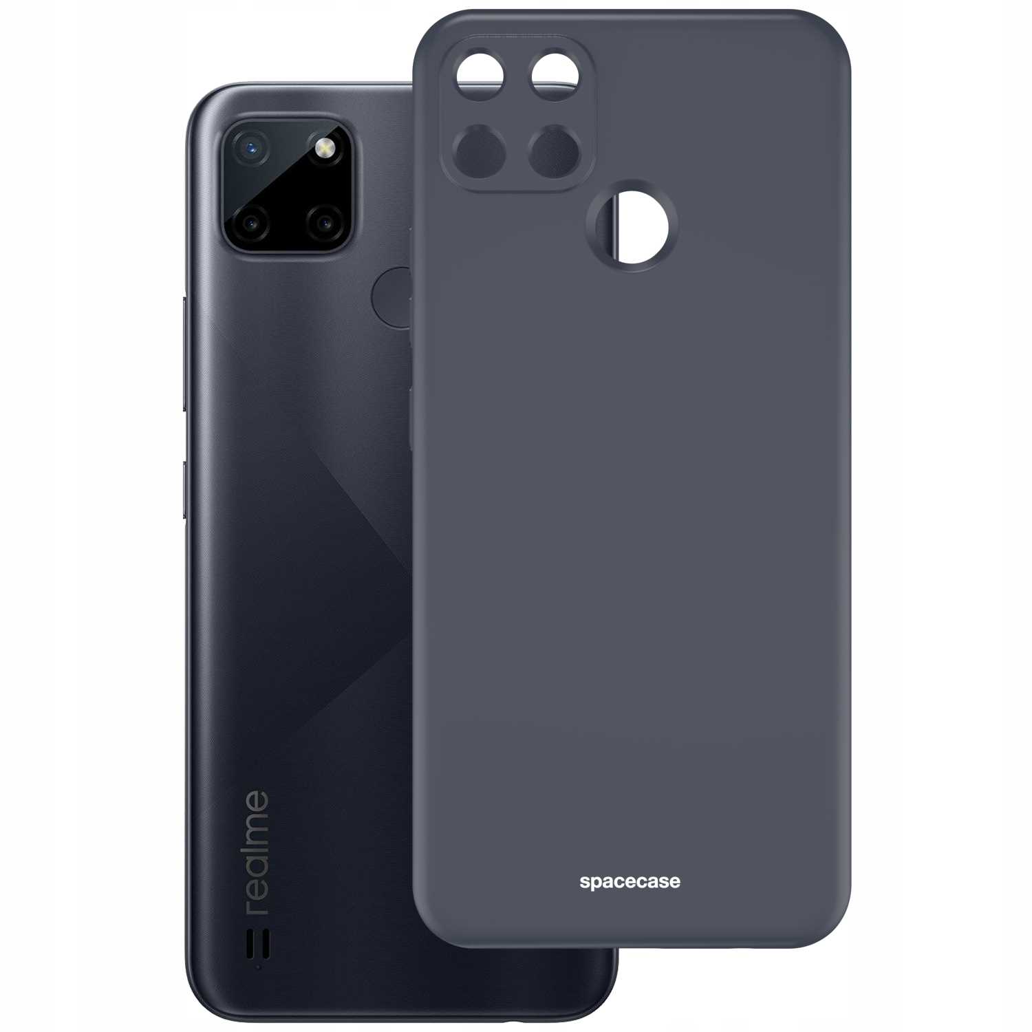 Spacecase Silicone Case Realme C21Y/C25Y black