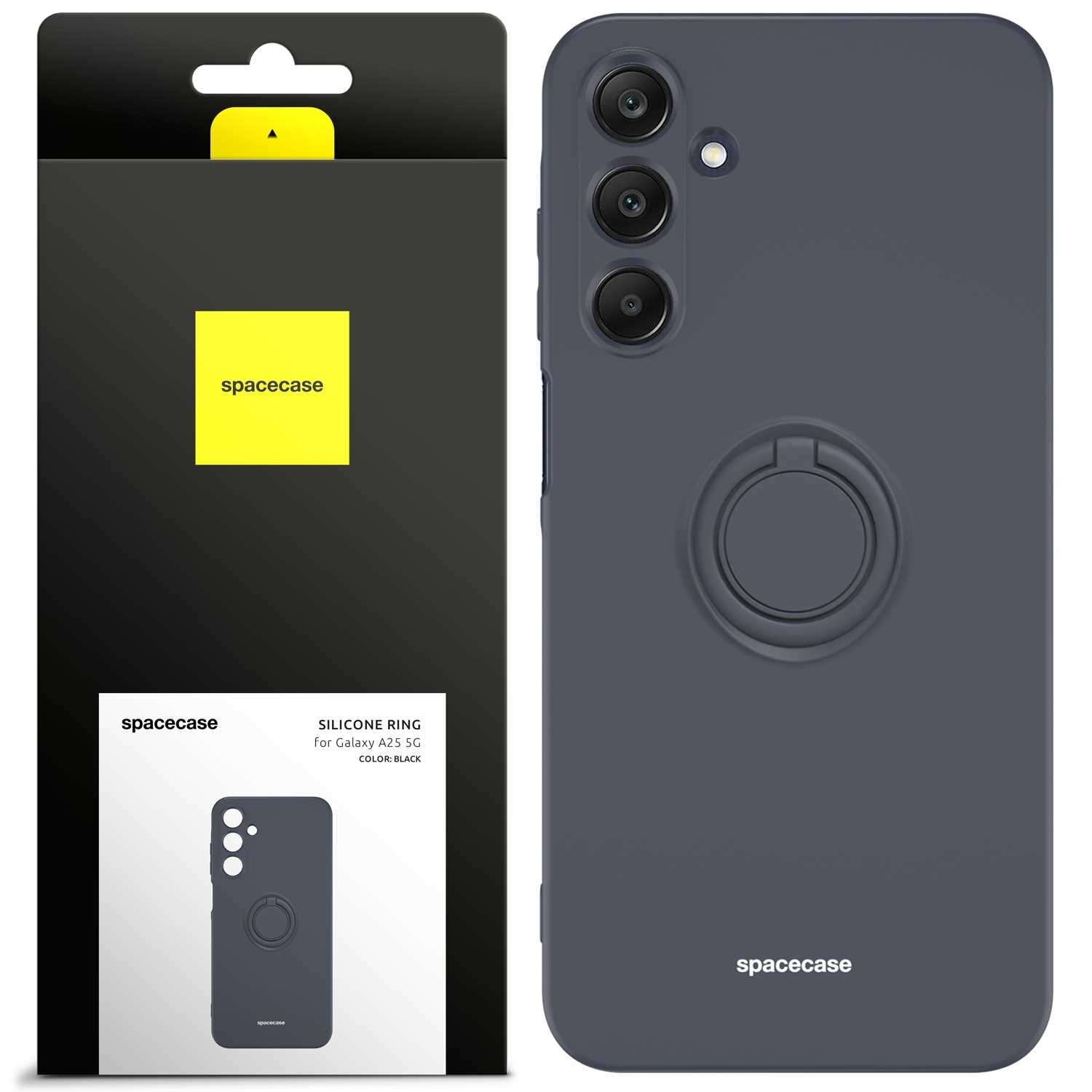 Spacecase Silicone Ring Galaxy A25 5G Black