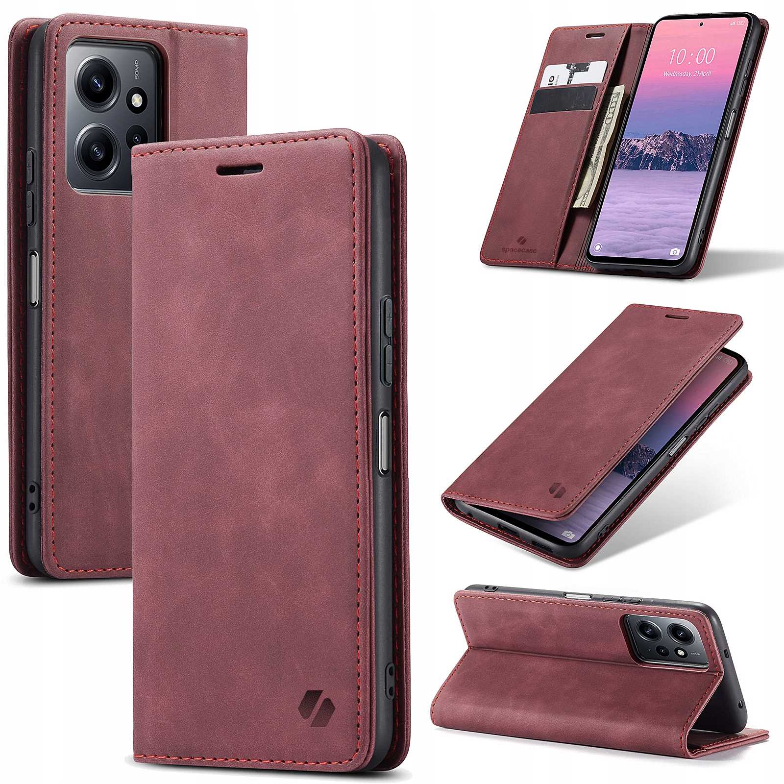 Spacecase Wallet Redmi Note 12 4G Red