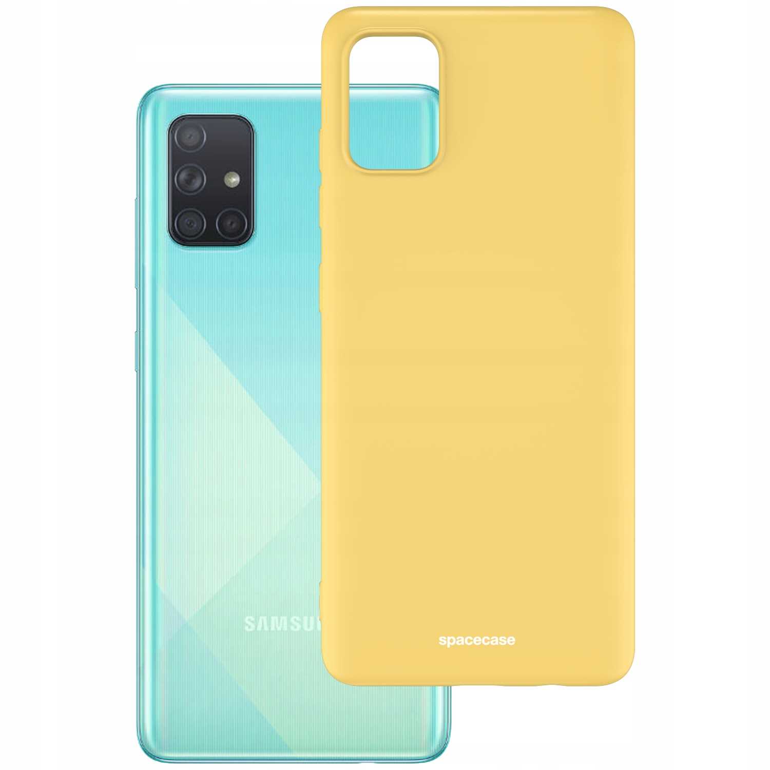 Spacecase Silicone Case Galaxy A51 yellow