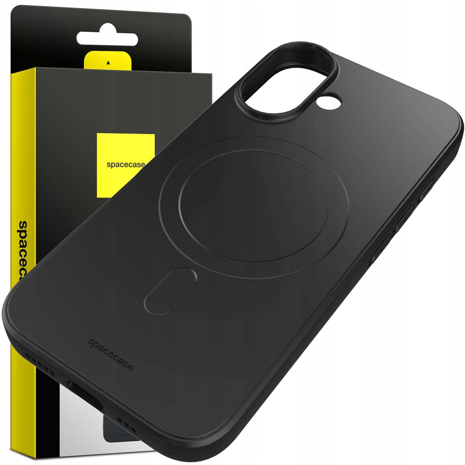 Spacecase Silicone Magnetic Case iPhone 16 black