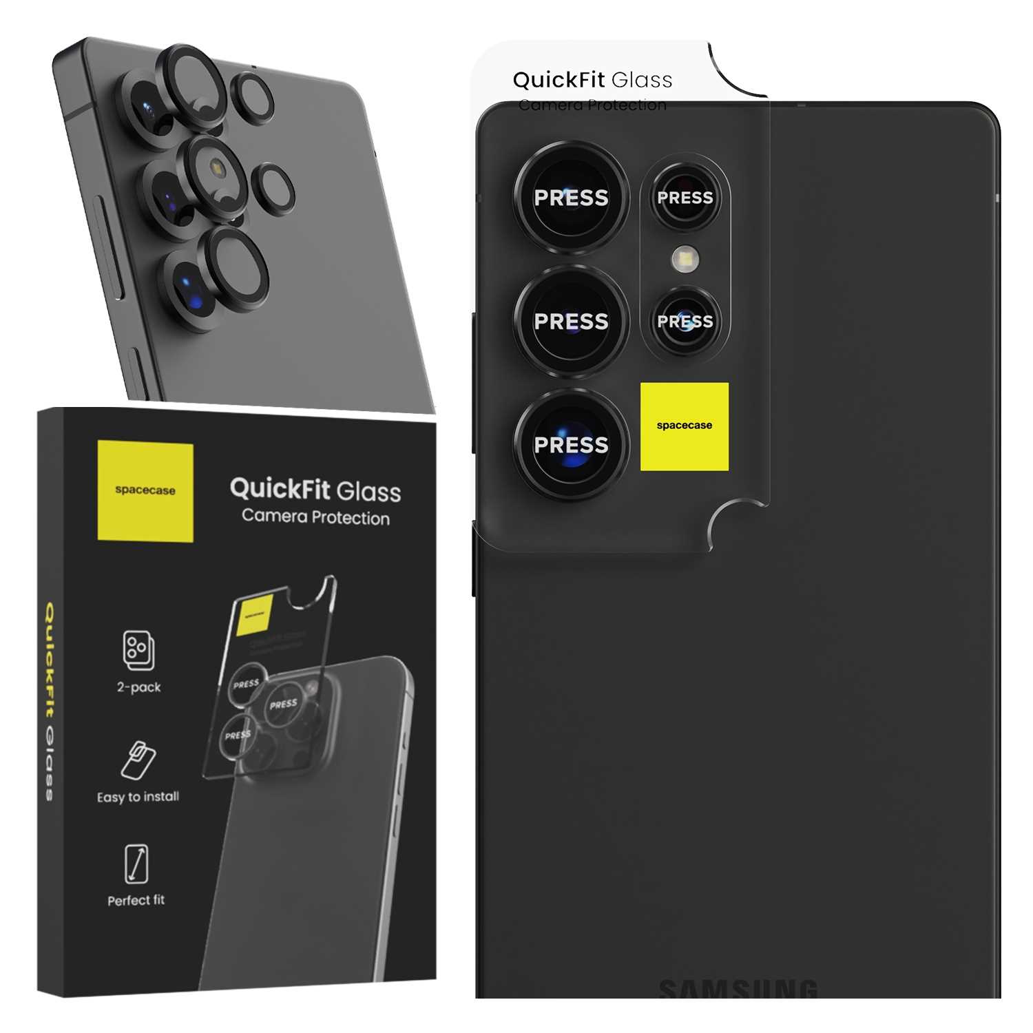 Spacecase QuickFit Camera Galaxy S25 Ultra black