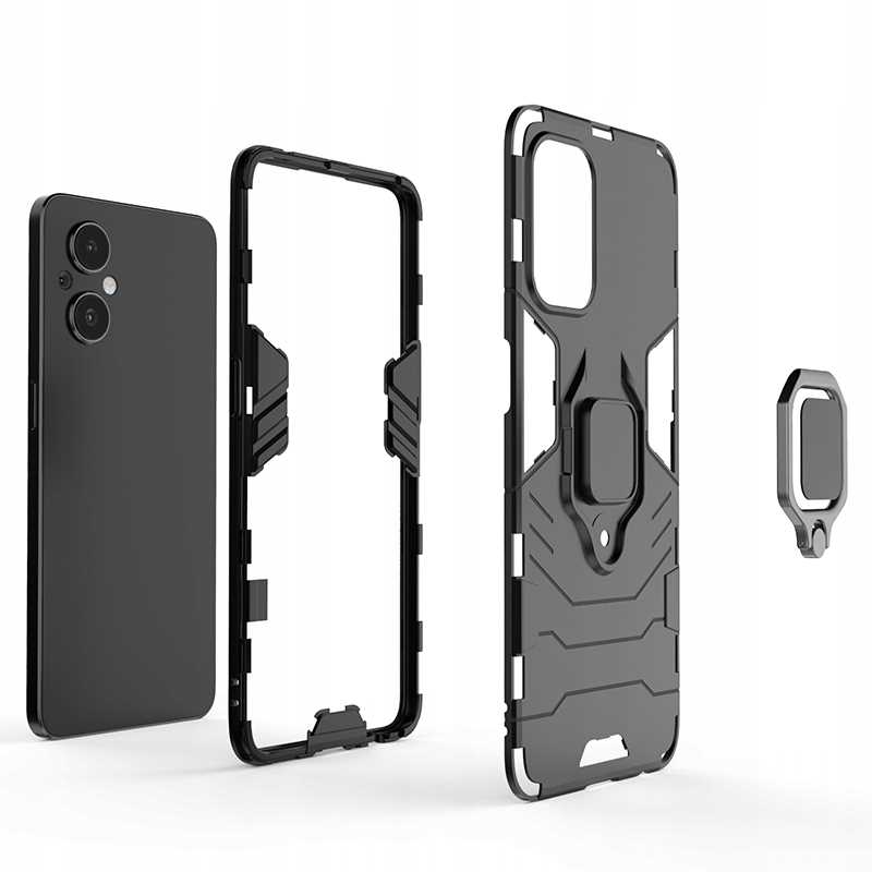 Spacecase X-Ring Oppo Reno 7 Lite/8 Lite czarny
