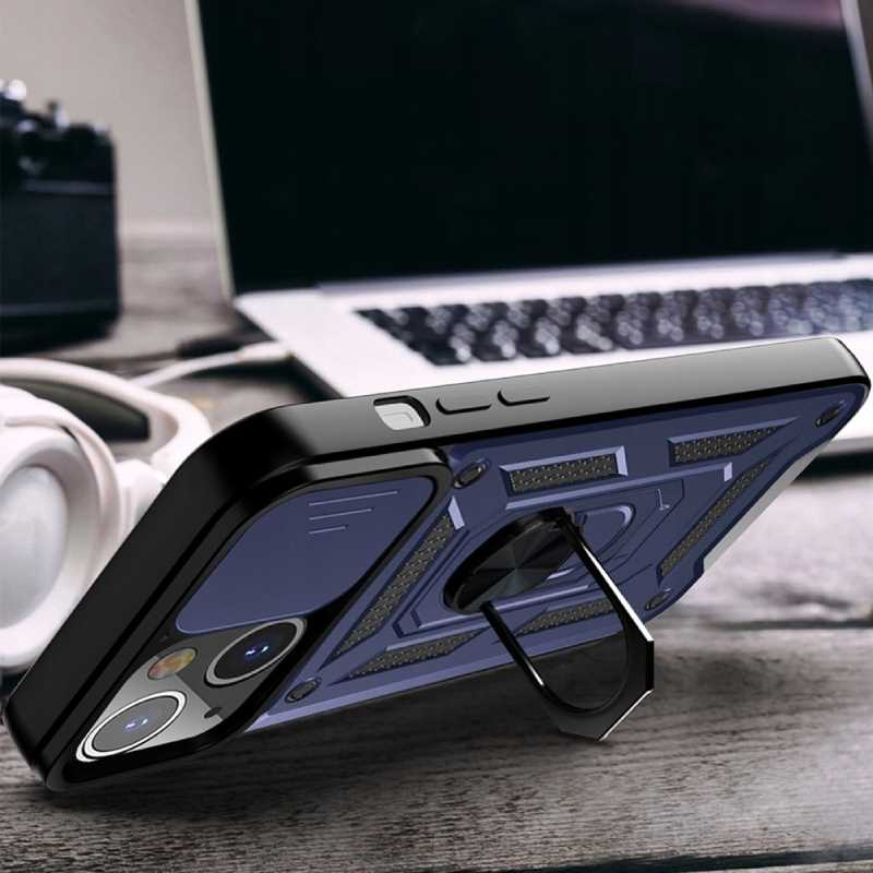Spacecase Camring iPhone 13 blue