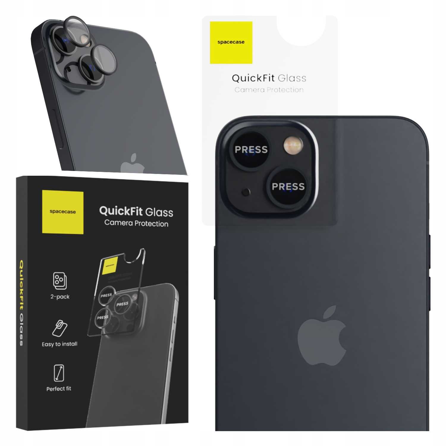 Spacecase QuickFit Camera iPhone 13/13 mini black