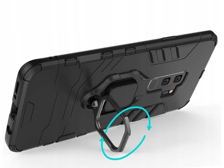 Spacecase X-Ring Galaxy S9+ Czarny