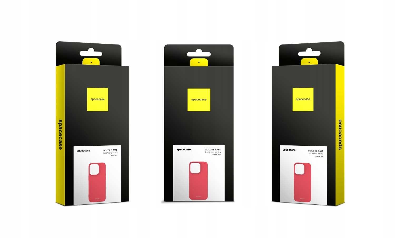 Spacecase Silicone Case iPhone 14 Pro red