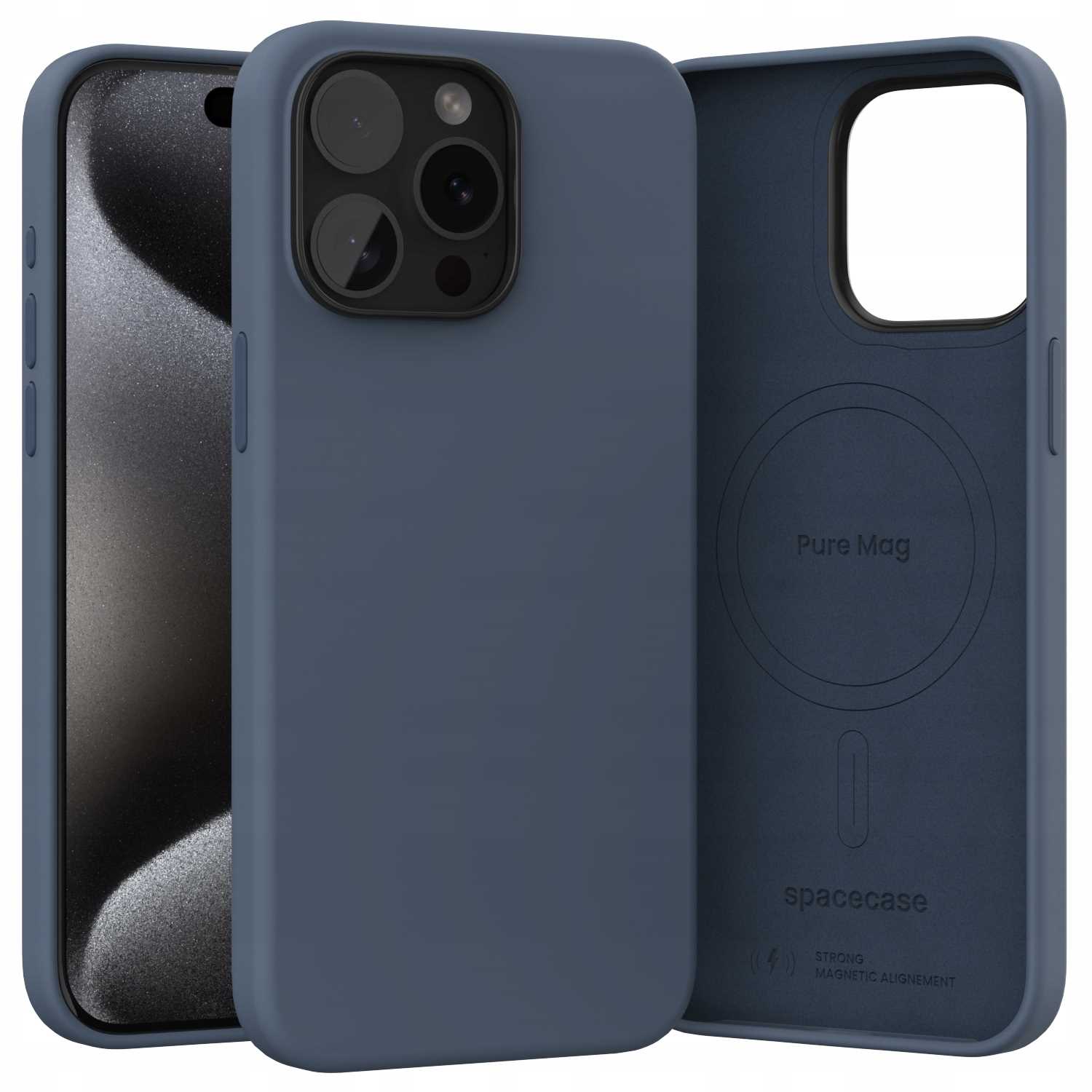 Spacecase Pure Mag iPhone 15 Pro Max dark blue