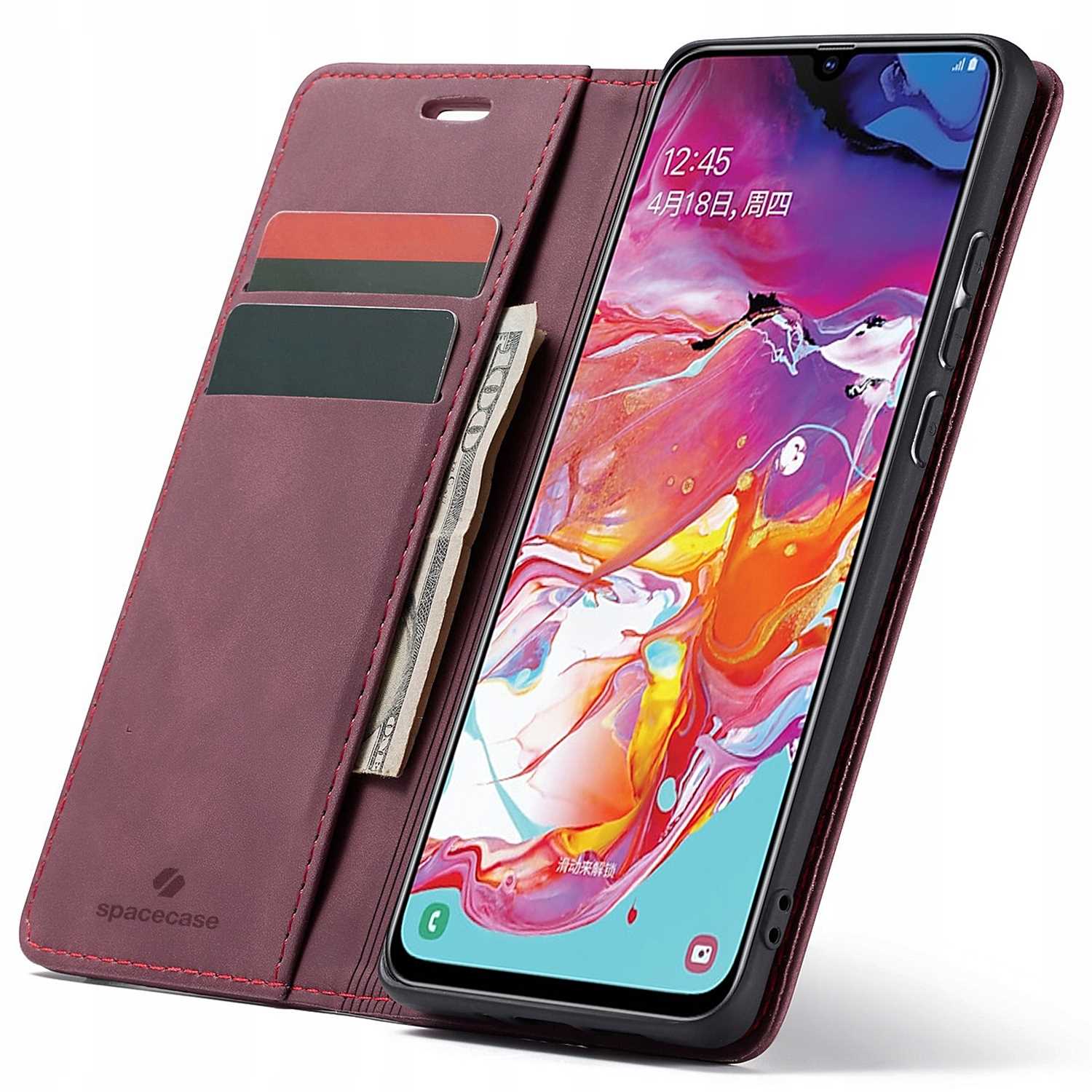 Spacecase Wallet Galaxy A70 red