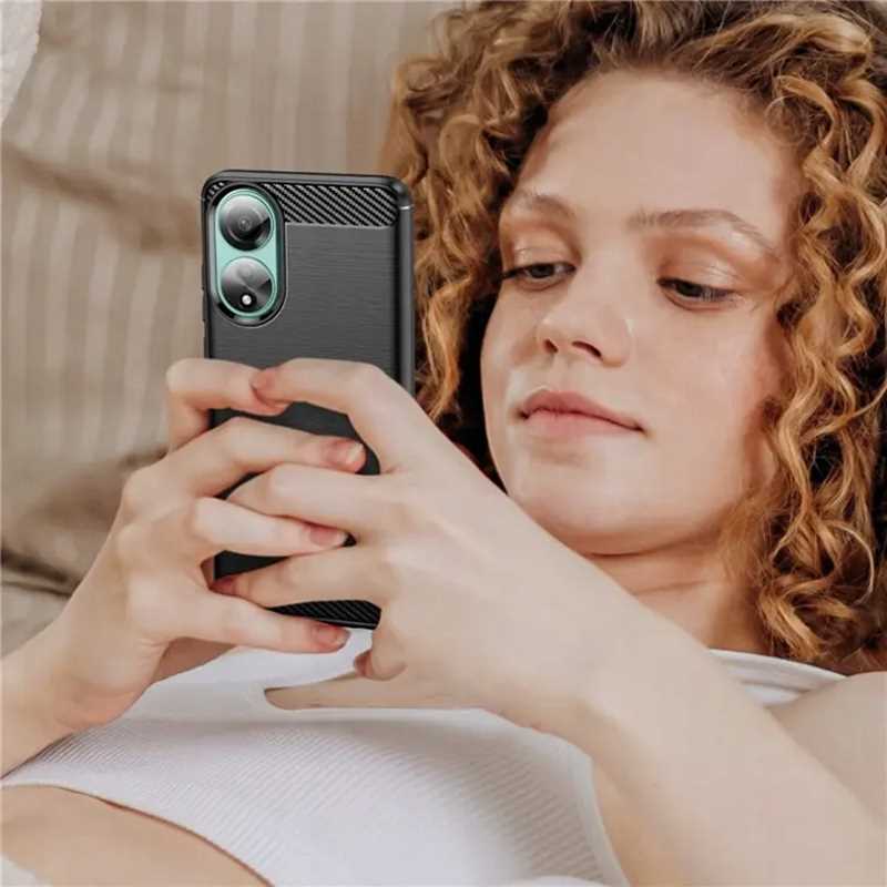 Spacecase Carbon Oppo A78 4G black