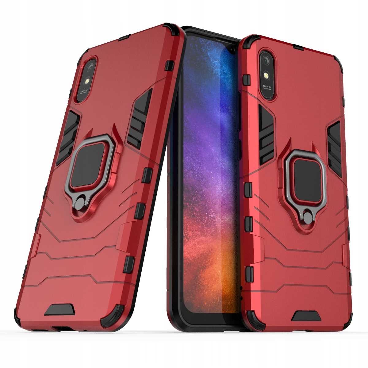 Spacecase X-Ring Redmi 9A / 9AT czerwony