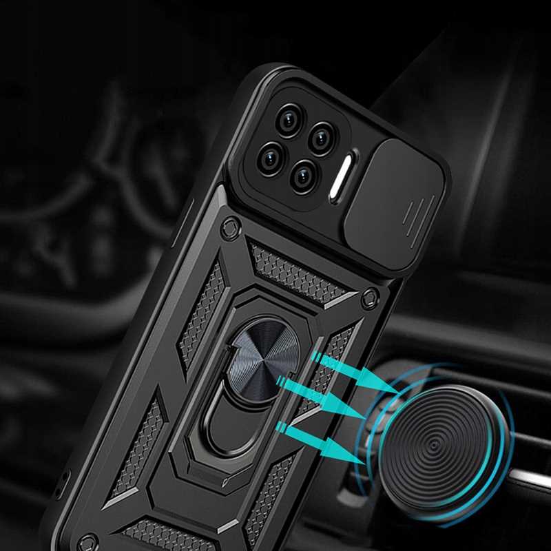 Spacecase Camring Oppo Reno 4 Lite black