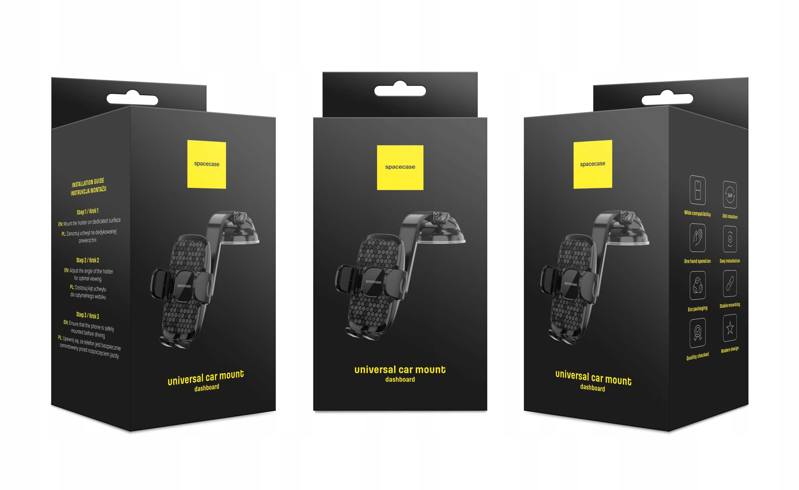 Spacecase Car Holder SC14 Ghost Dash black