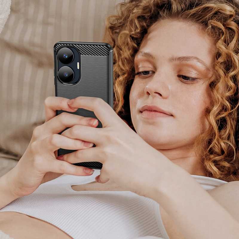 Spacecase Carbon Realme C55 black