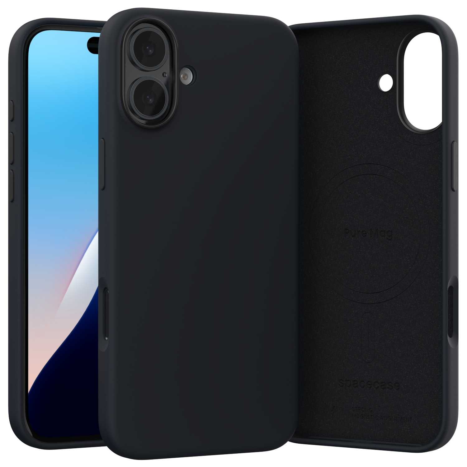 Spacecase Pure Mag Iphone 16 Plus Black