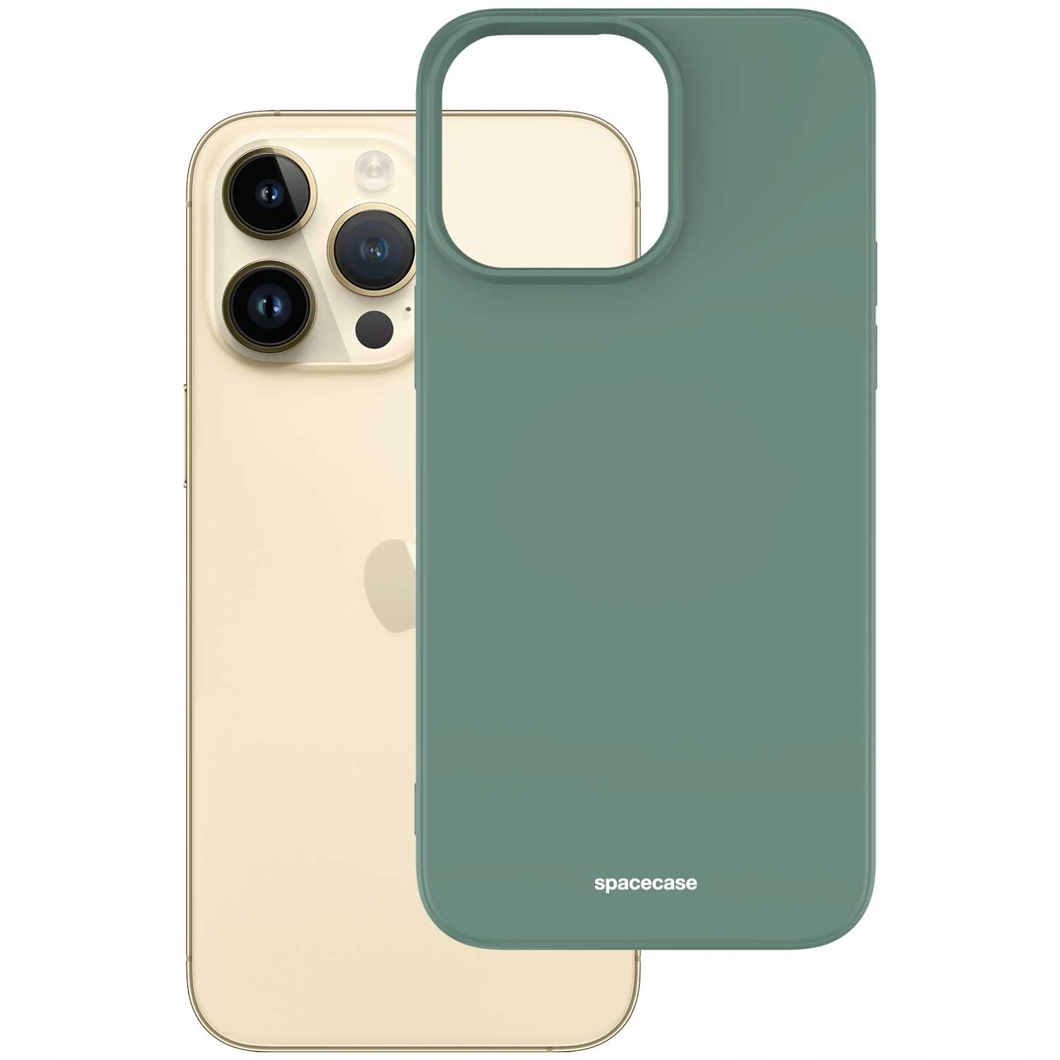 Spacecase Silicone Case Iphone 14 Pro Max Dark Green