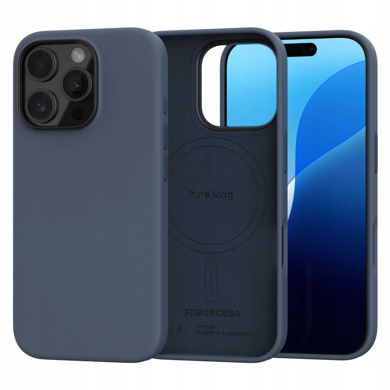 Spacecase Pure Mag Iphone 16 Pro Dark Blue