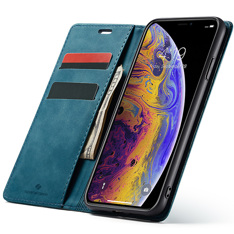 Spacecase Wallet Iphone X/Xs Blue
