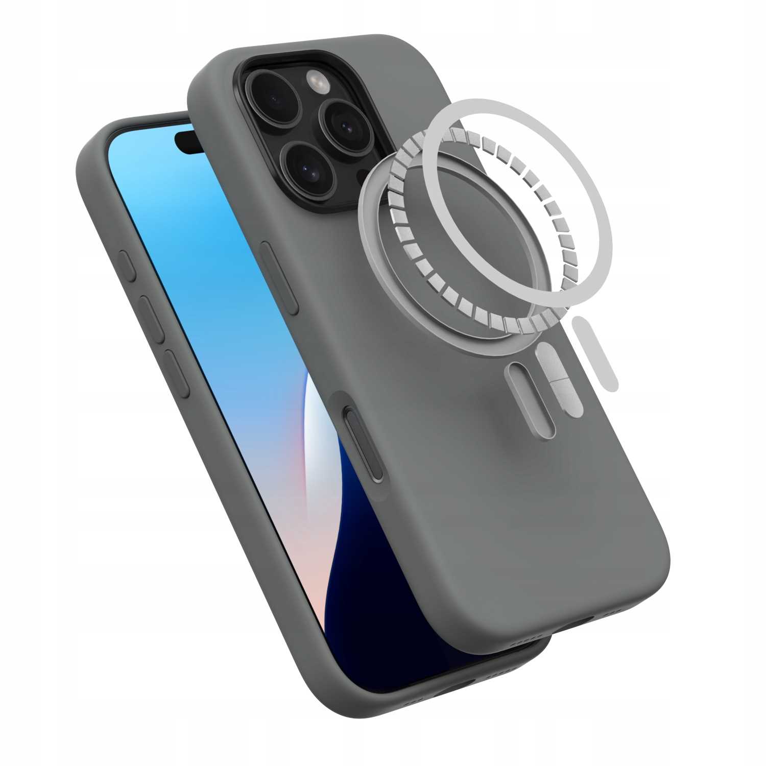 Spacecase Pure Mag iPhone 16 Pro gray