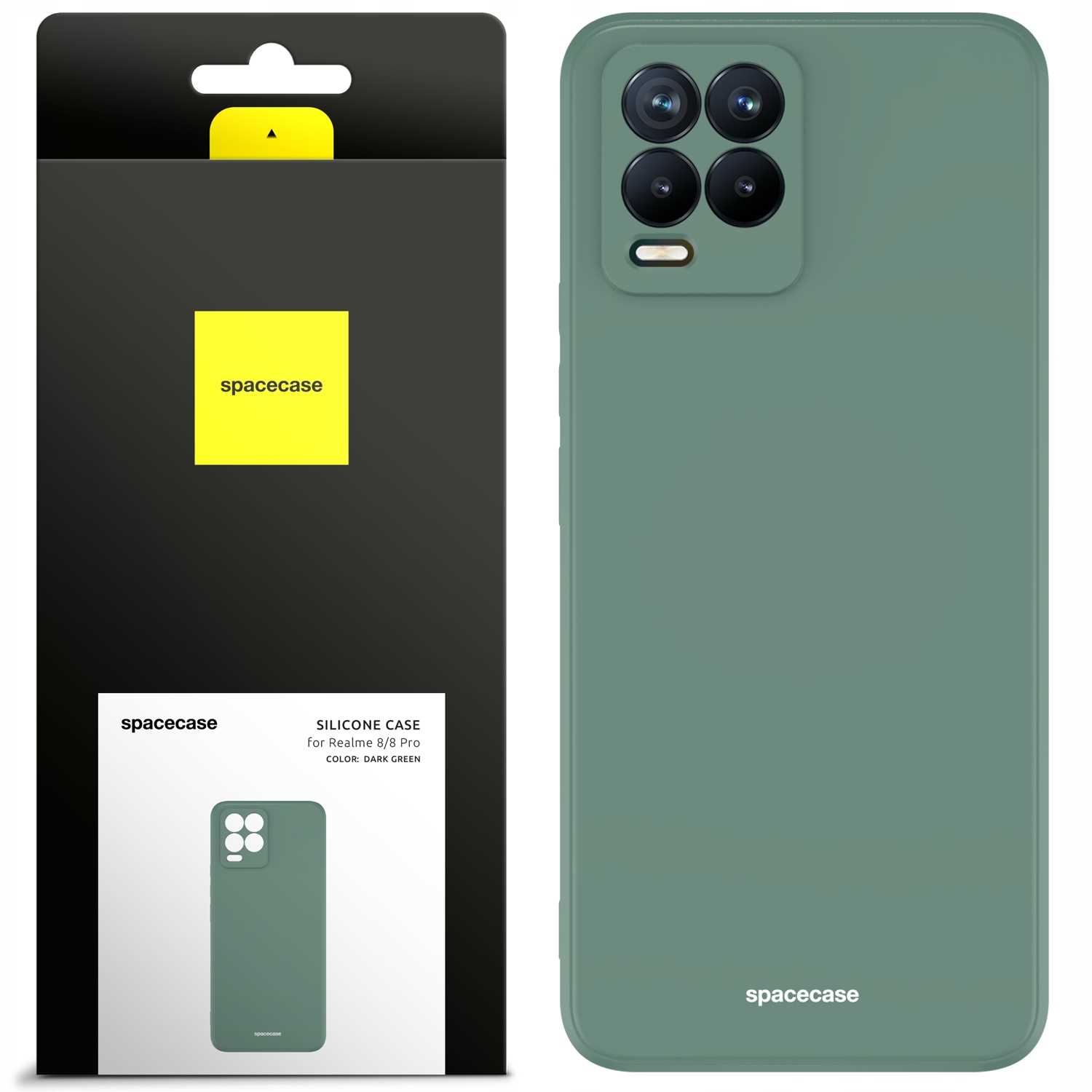 Spacecase Silicone Case Realme 8/8 Pro dark green