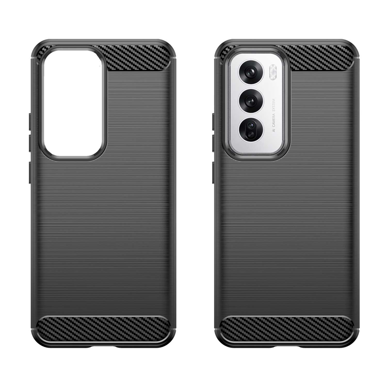 Spacecase Carbon Oppo Reno 12 5G black