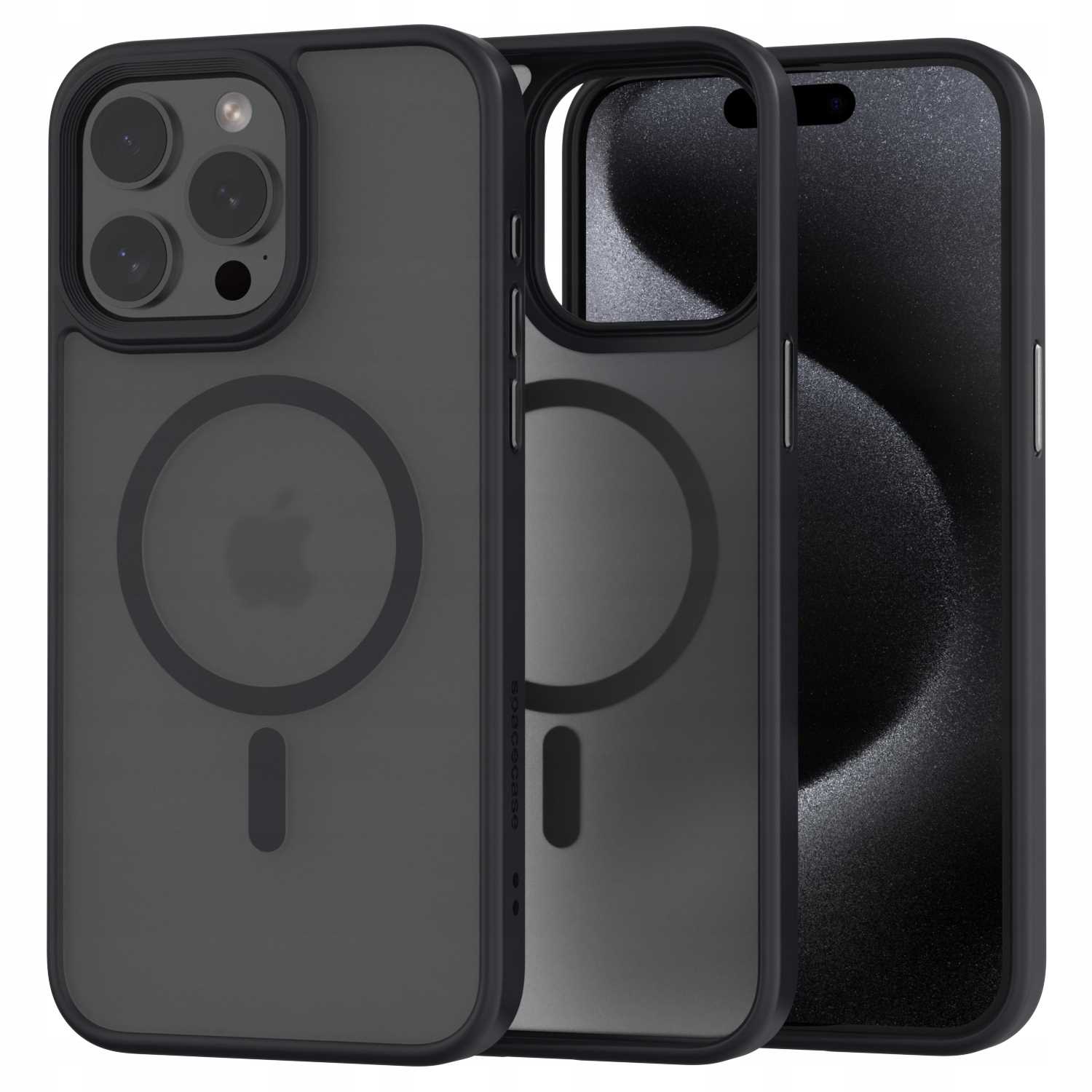 Spacecase Hybrid Mag Iphone 15 Pro Max Black