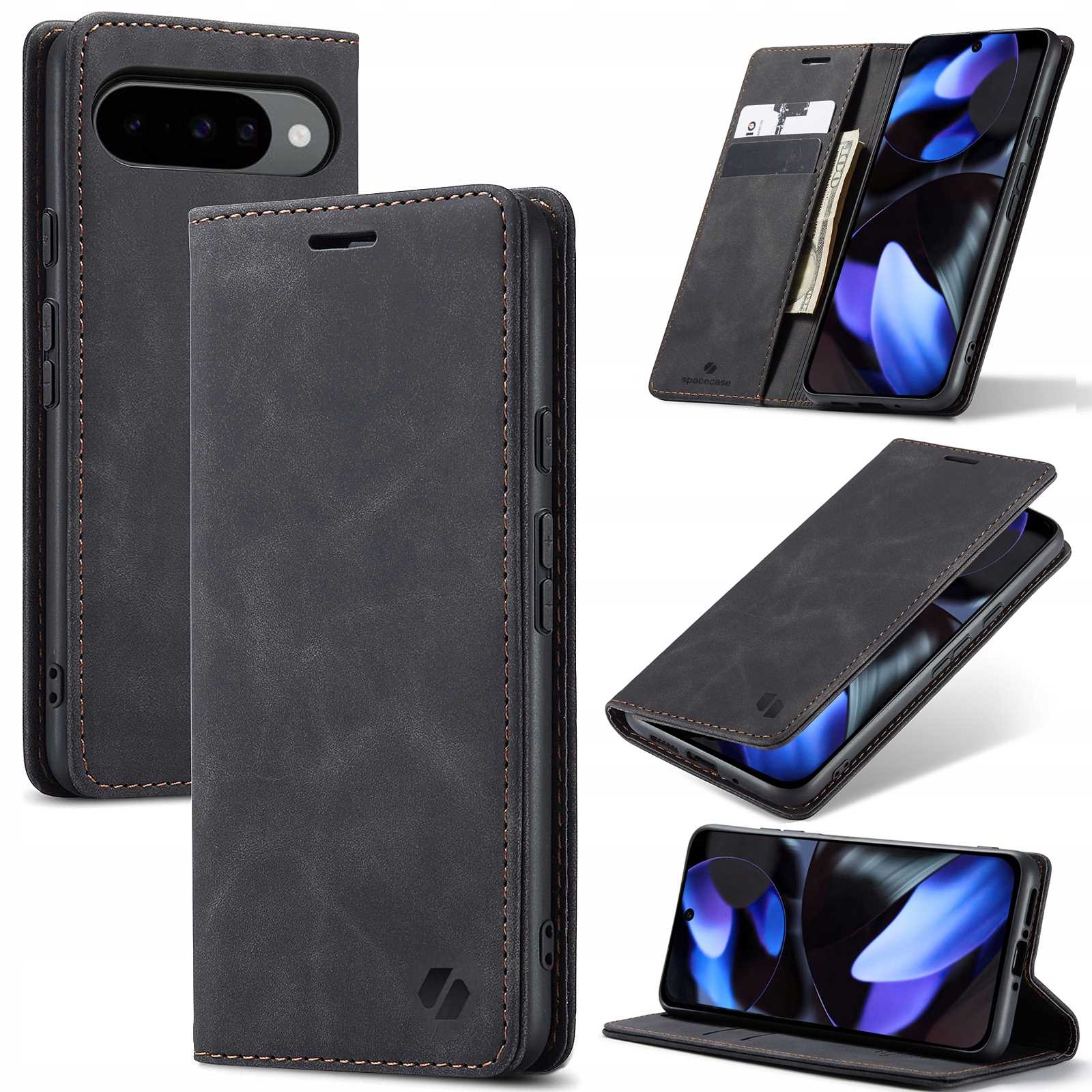 Spacecase Wallet Google Pixel 10/10 Pro black