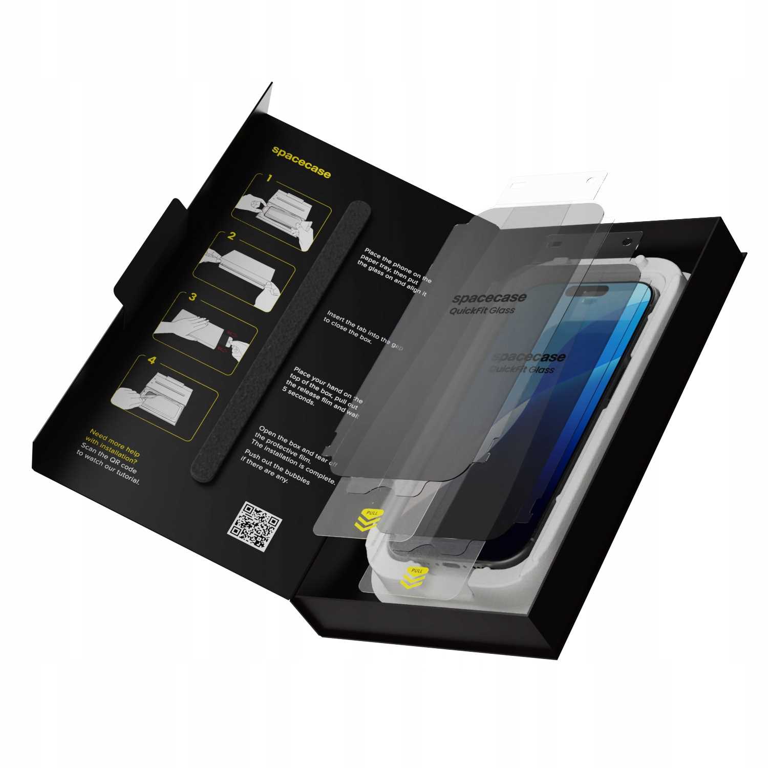 Spacecase Quickfit Privacy Glass Iphone 16 Pro Max