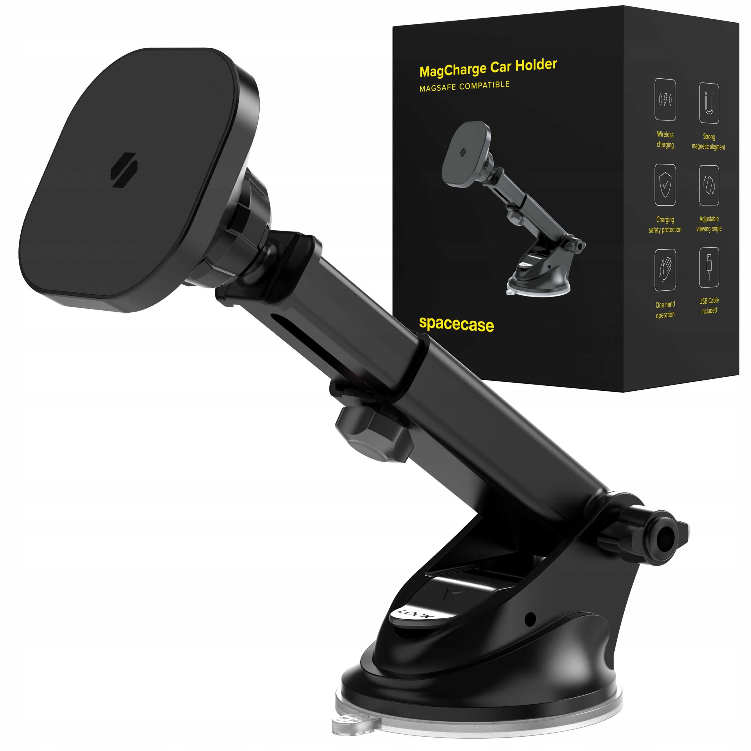 Spacecase Car Holder Dash/Windshield Magcharge Wm9B