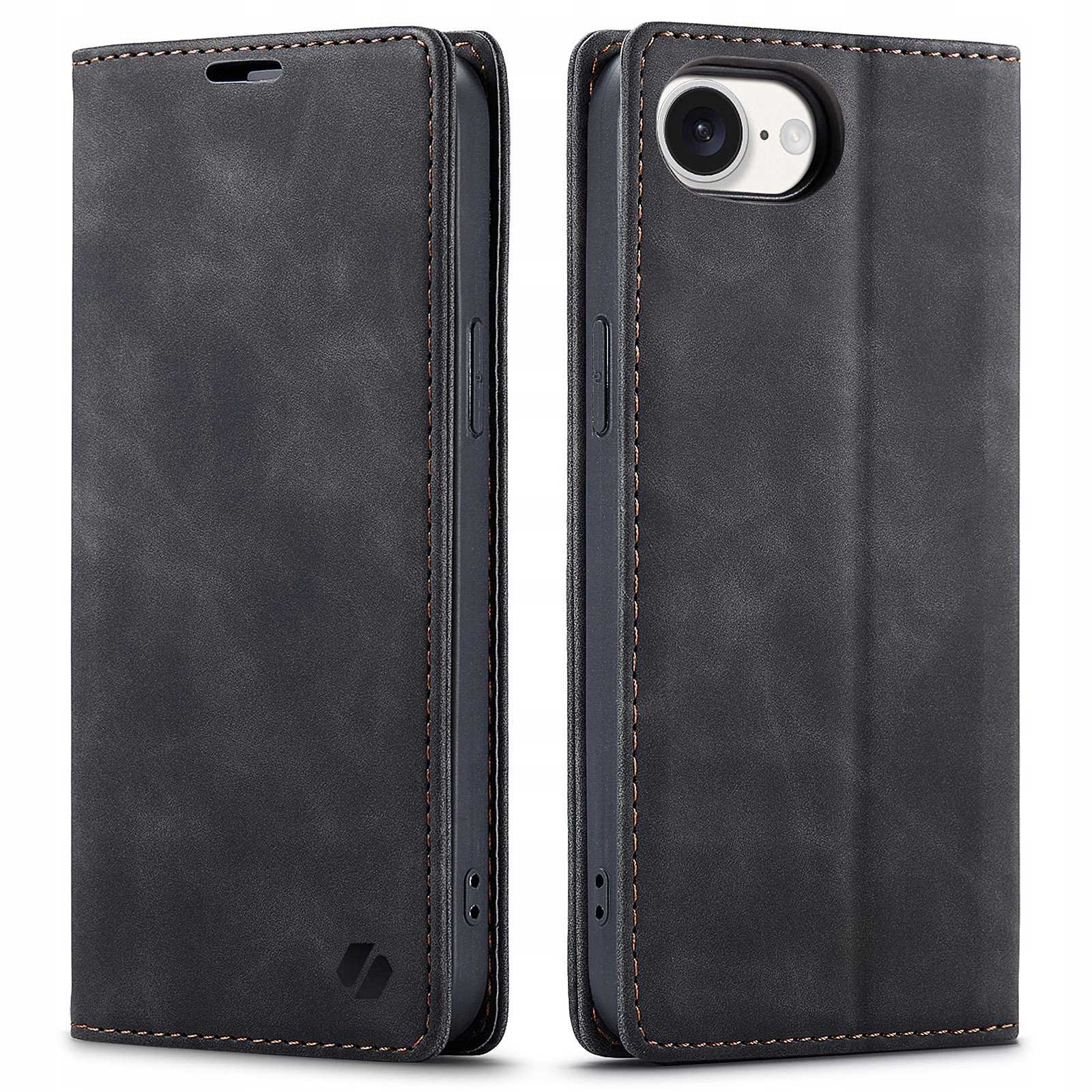 Spacecase Wallet Iphone 16E Black