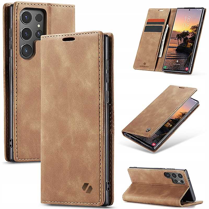 Spacecase Wallet Galaxy S24 Ultra Light Brown