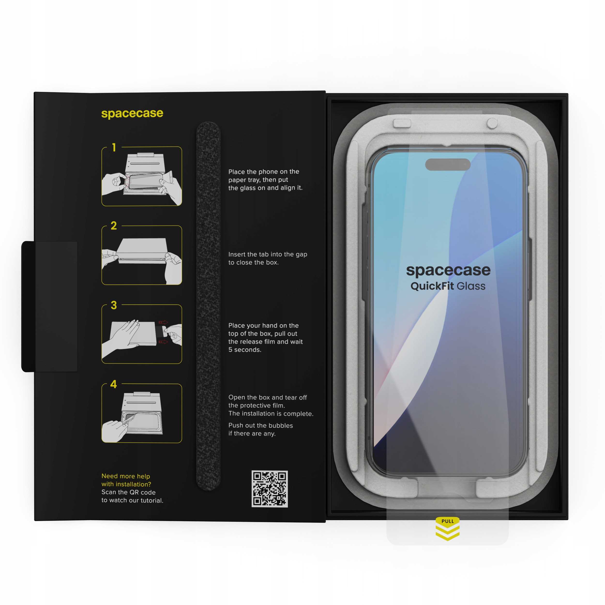Spacecase QuickFit Glass iPhone 16 Pro