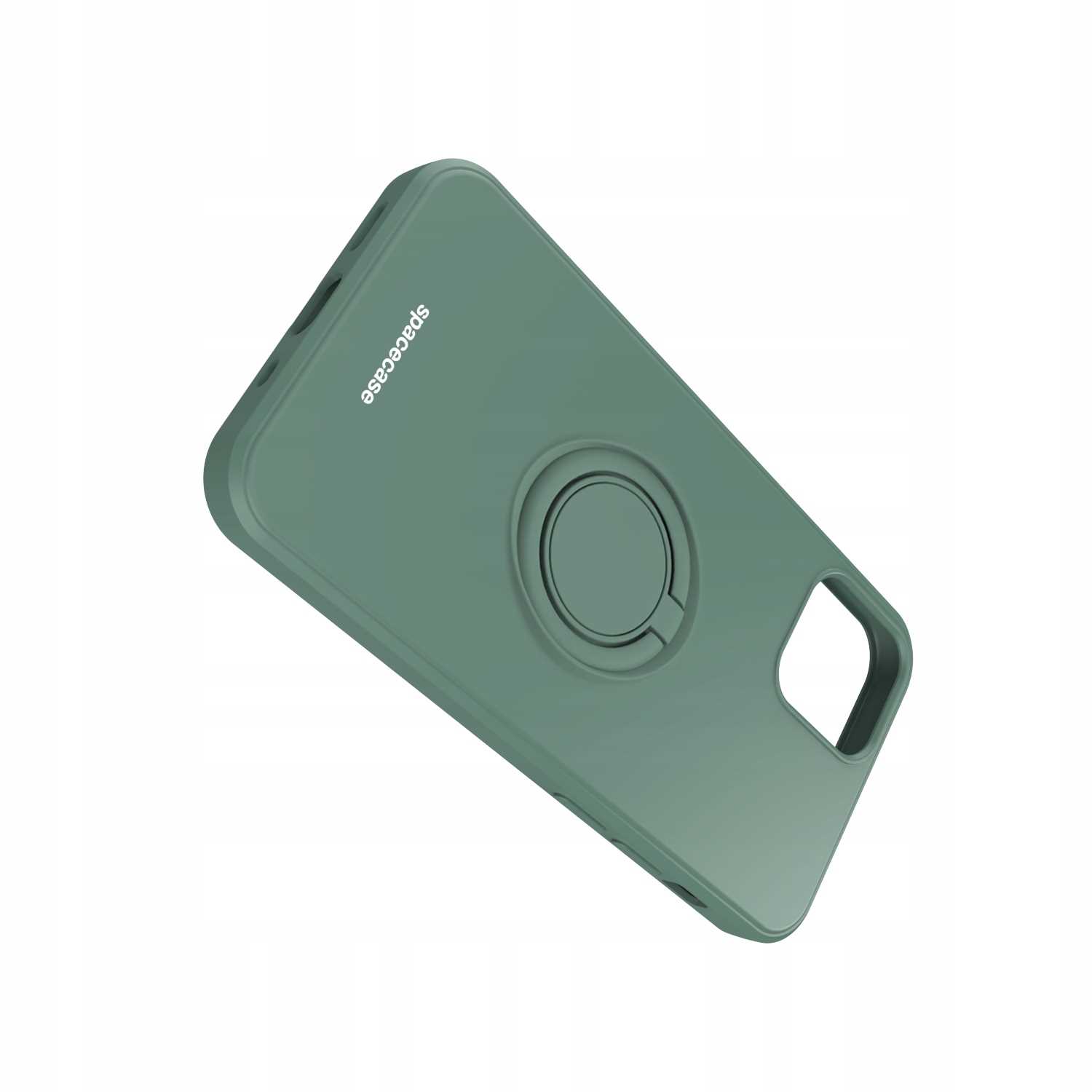 Spacecase Silicone Ring iPhone 12 Mini dark green