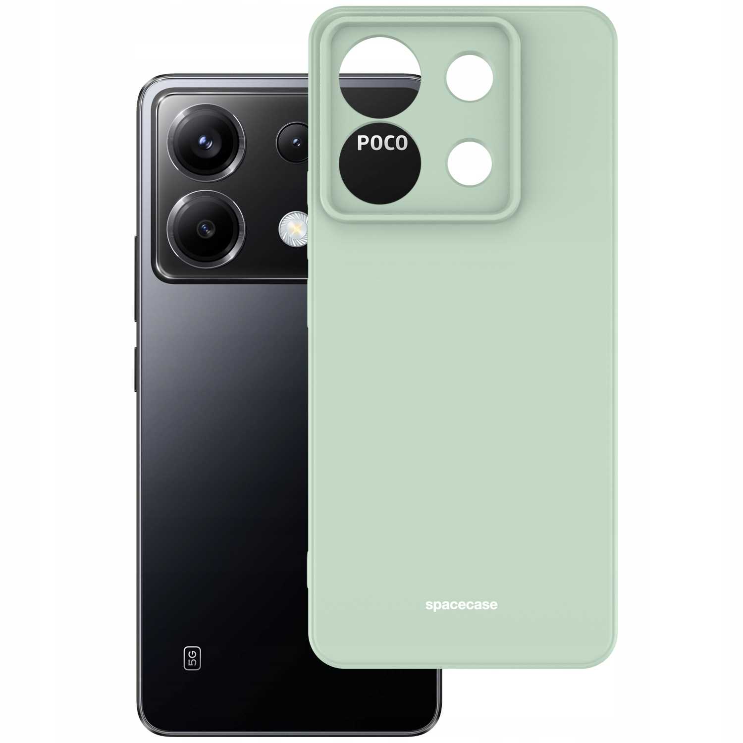 Spacecase Silicone Case Poco X6 / RM Note 13 Pro 5G mint