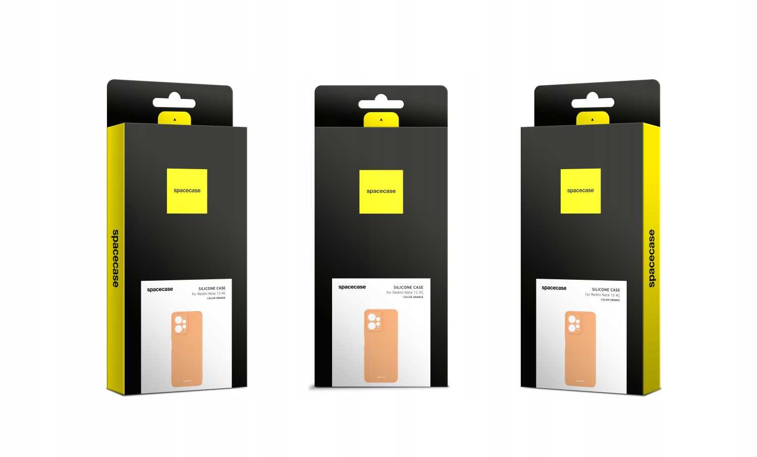 Spacecase Silicone Case Redmi Note 12 4G orange