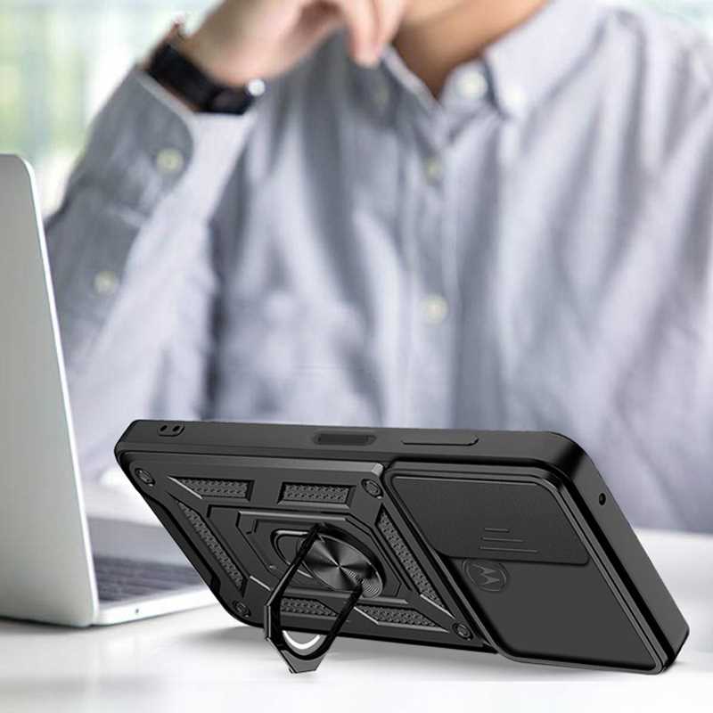 Spacecase Camring Moto G71 5G black