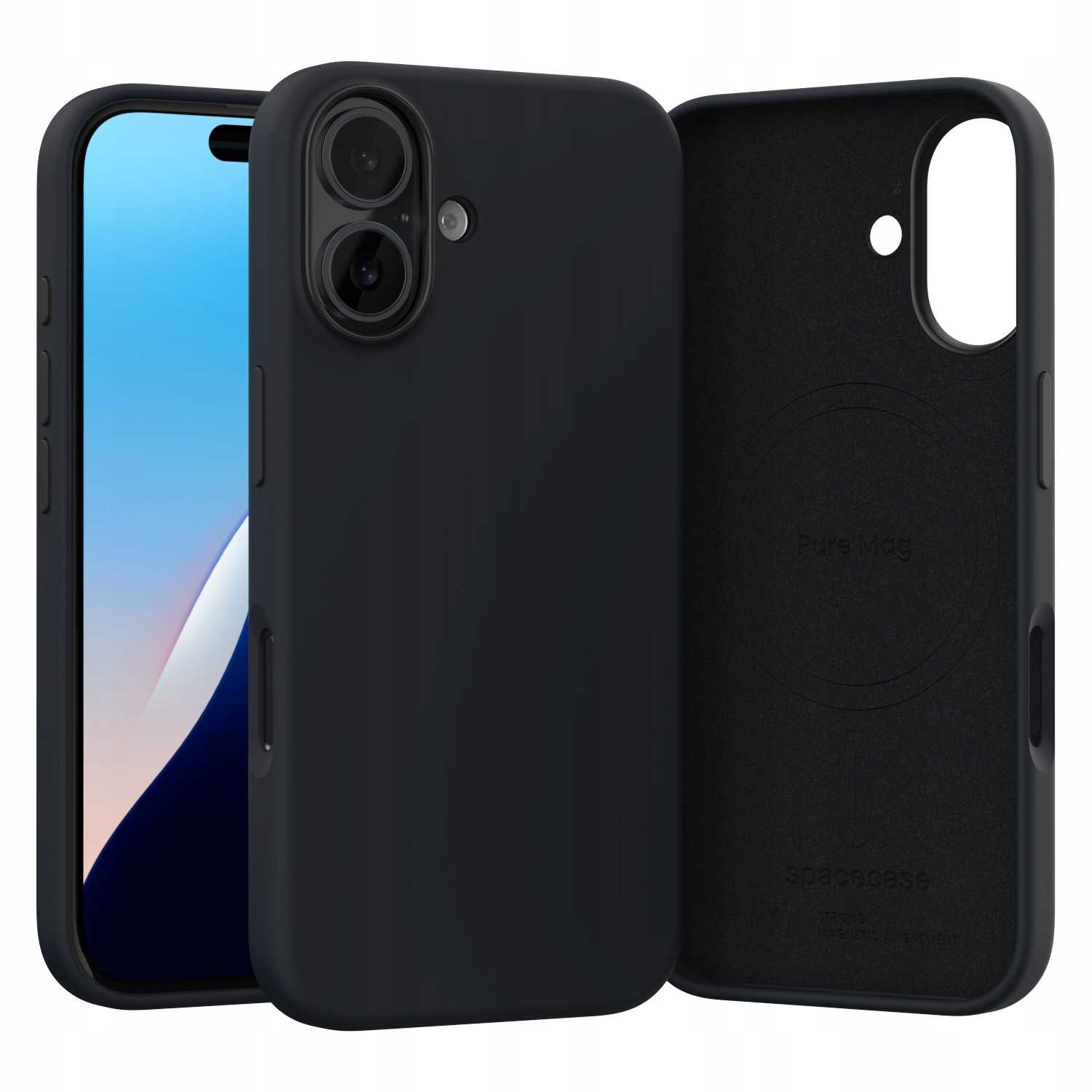 Spacecase Pure Mag Iphone 16 Black