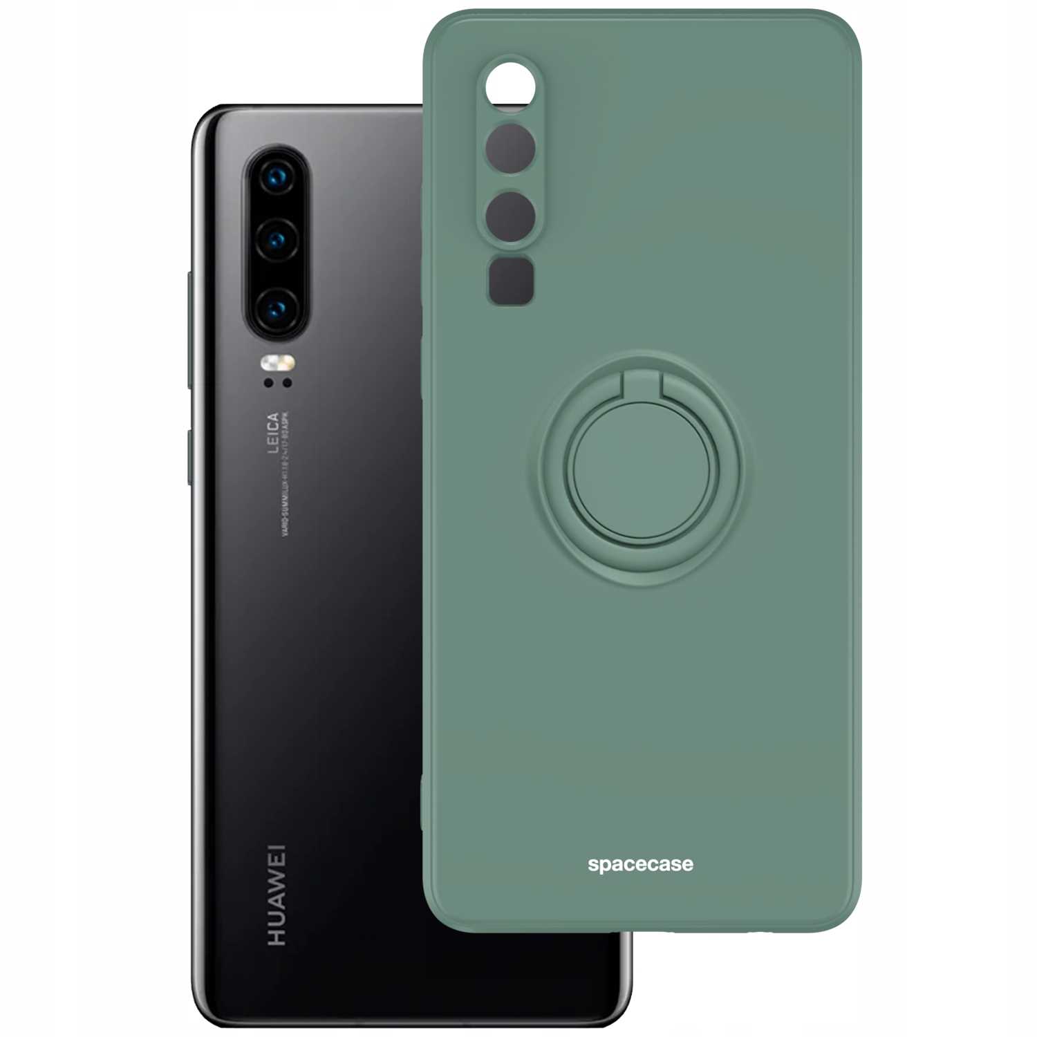 Spacecase Silicone Ring Huawei P30 Dark Green