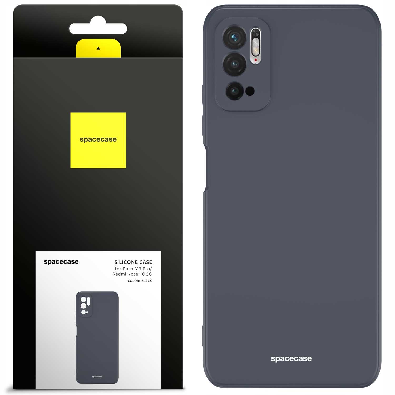 Spacecase Silicone Case Poco M3 Pro/ Note 10 5G Black