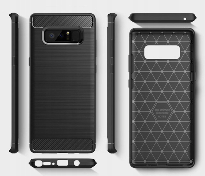 Spacecase Carbon Galaxy Note 8 czarny