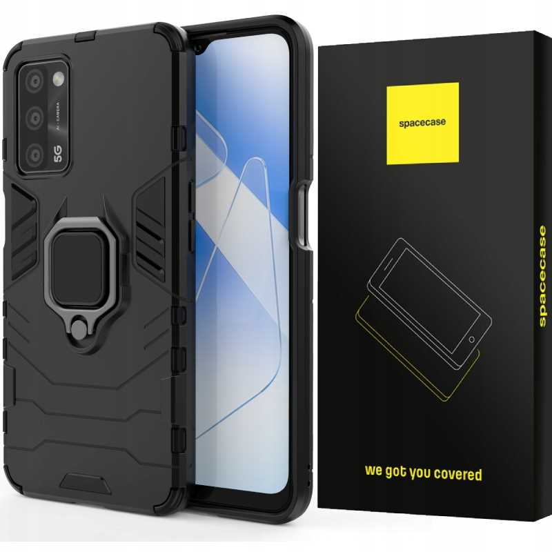 Spacecase X-Ring Oppo A16 czarny