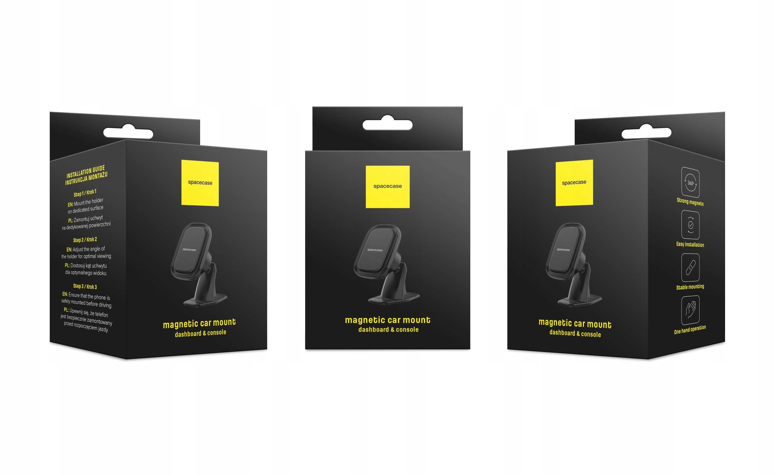 Spacecase Car Holder SC09 Dash/Console Magnetic black