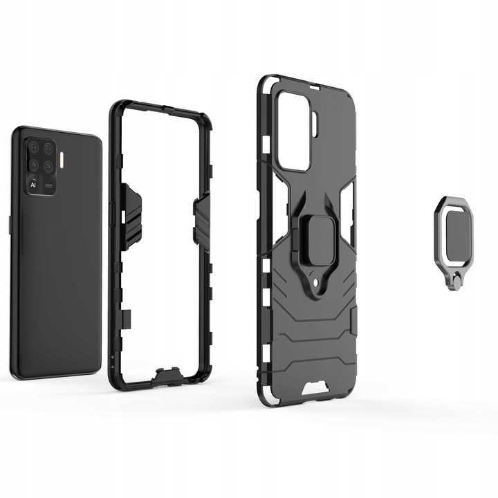 Spacecase X-Ring Oppo Reno 5 Lite czarny
