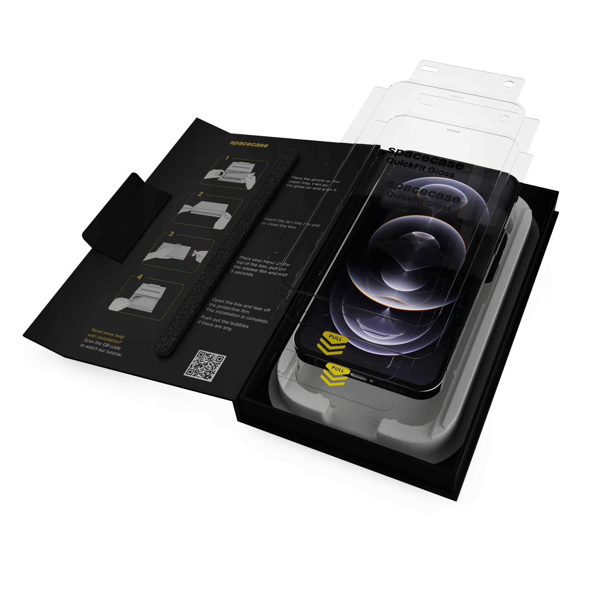 Spacecase QuickFit Glass iPhone 12/12 Pro