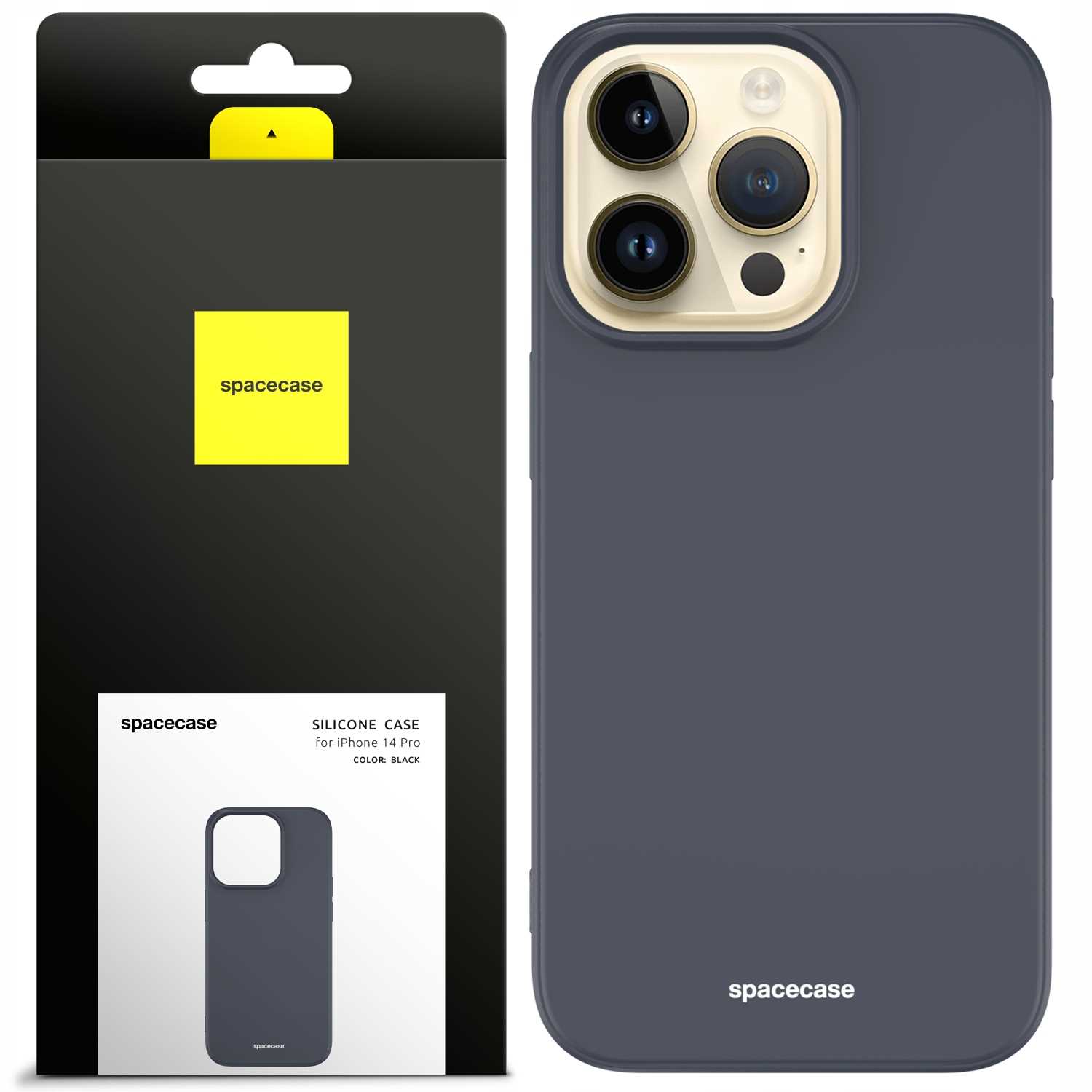 Spacecase Silicone Case Iphone 14 Pro Black