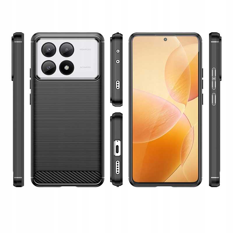Spacecase Carbon Poco X6 Pro 5G black